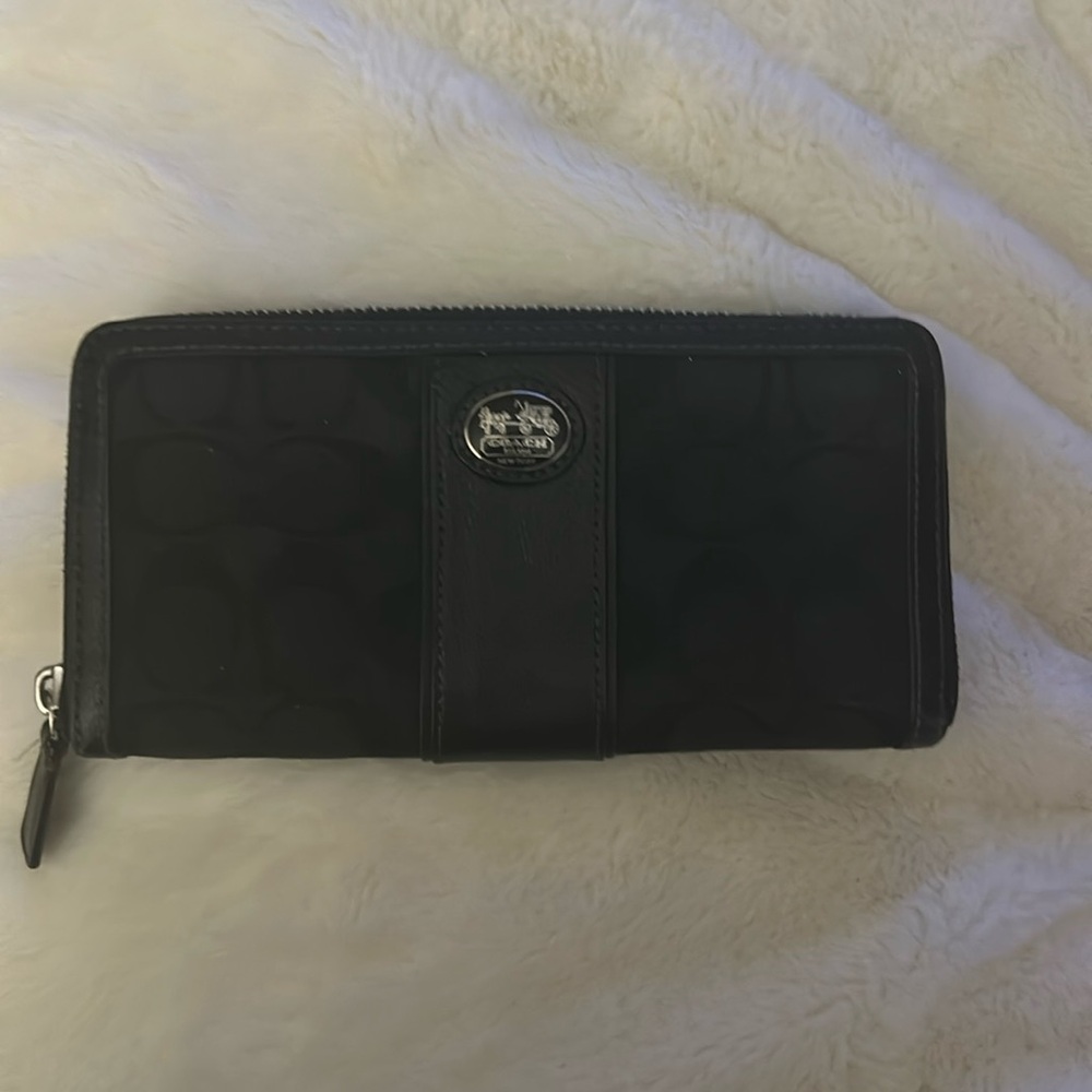 Black coat wallet